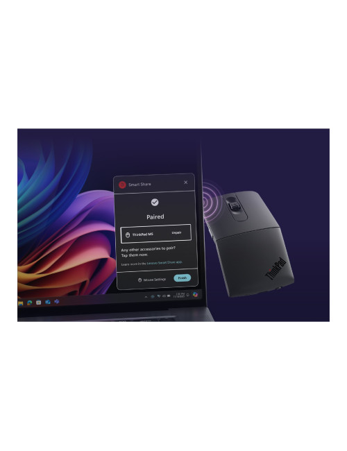 Lenovo ThinkPad Bluetooth Presenter Mouse (Aura Edition) | Wireless | Bluetooth | Thunder Grey