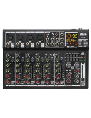 DNA QFX8 analog audio mixer...