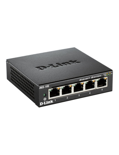 D-Link | Ethernet Switch | DGS-105/E | Unmanaged | Desktop | Gigabit Ethernet (copper) ports quantity 5