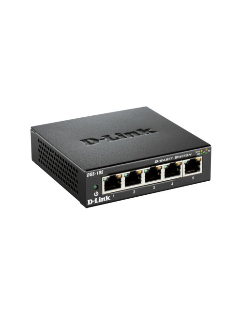 D-Link | Ethernet Switch | DGS-105/E | Unmanaged | Desktop | Gigabit Ethernet (copper) ports quantity 5