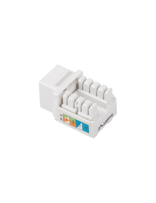 Lanberg | Keystone Module RJ45 to LSA CAT.6, UTP | KSU6-1090 | White
