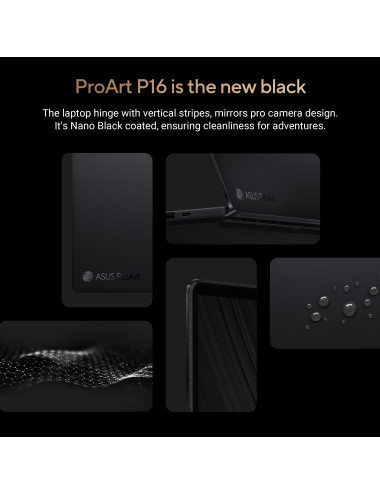 Asus ProArt P16 H7606WP-SR231X | Nano Black | 16 " | OLED | Touchscreen | 3K | 2880 x 1800 pixels | 120 Hz | Glossy | AMD Ryzen 
