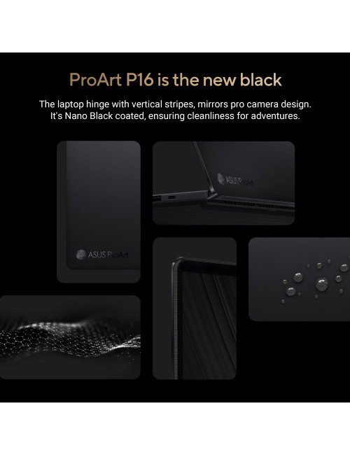 Asus ProArt P16 H7606WP-SR231X | Nano Black | 16 " | OLED | Touchscreen | 3K | 2880 x 1800 pixels | 120 Hz | Glossy | AMD Ryzen 