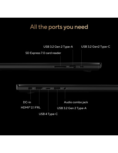 Asus ProArt P16 H7606WP-SR231X | Nano Black | 16 " | OLED | Touchscreen | 3K | 2880 x 1800 pixels | 120 Hz | Glossy | AMD Ryzen 