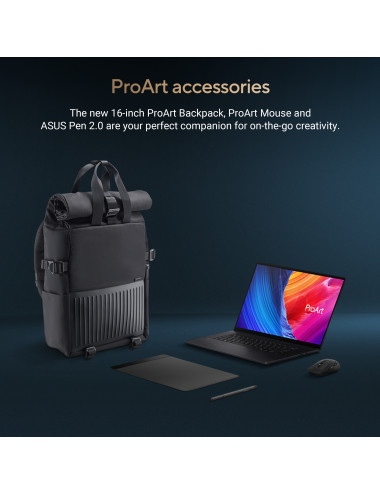 Asus ProArt P16 H7606WP-SR231X | Nano Black | 16 " | OLED | Touchscreen | 3K | 2880 x 1800 pixels | 120 Hz | Glossy | AMD Ryzen 