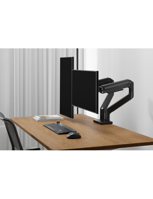 Digitus Desk Mount | Height, tilt, rotation, depth, pivot | Dual Monitor Mount | 2x 45 " | Maximum weight (capacity) 2x 20 kg | 