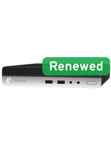 HP Renewed Grade A | ProDesk 400 G4 | Intel Core i3 | i3-8100T | 8 GB | SSD | 256 GB | Intel UHD Graphics 630 | Windows 11 Pro