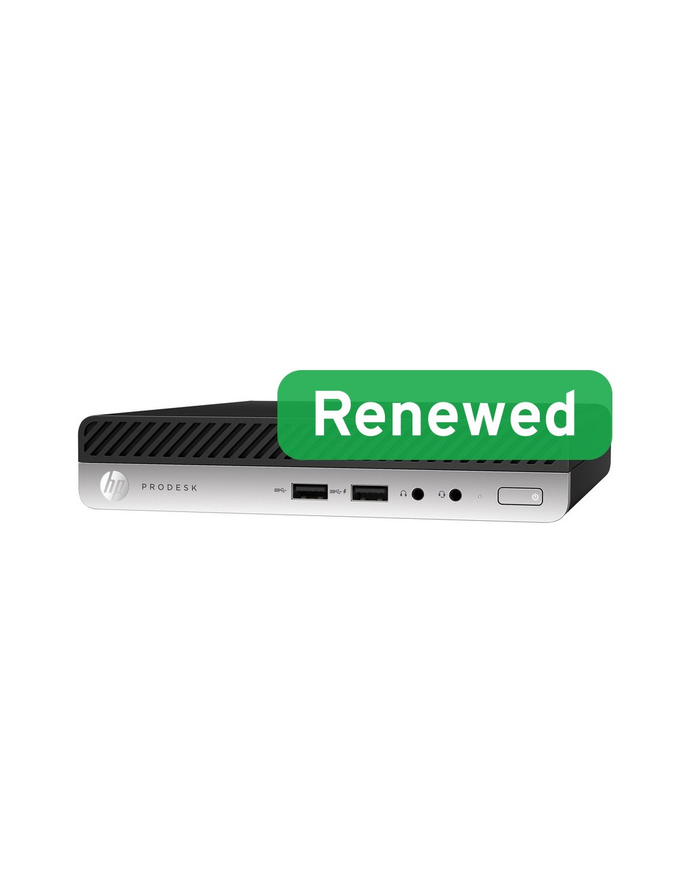 HP Renewed Grade A | ProDesk 600 G4 DM | Intel Core i3 | i3 8100T | 8 GB | NVMe | 128 GB | Intel UHD Graphics 630 | Windows 11 H