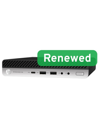 HP Renewed Grade B | ProDesk 600 G5 DM | Intel Core i3 | i3-9100T | 8 GB | NVMe | 128 GB | Intel UHD Graphics 630 | Windows 11 H