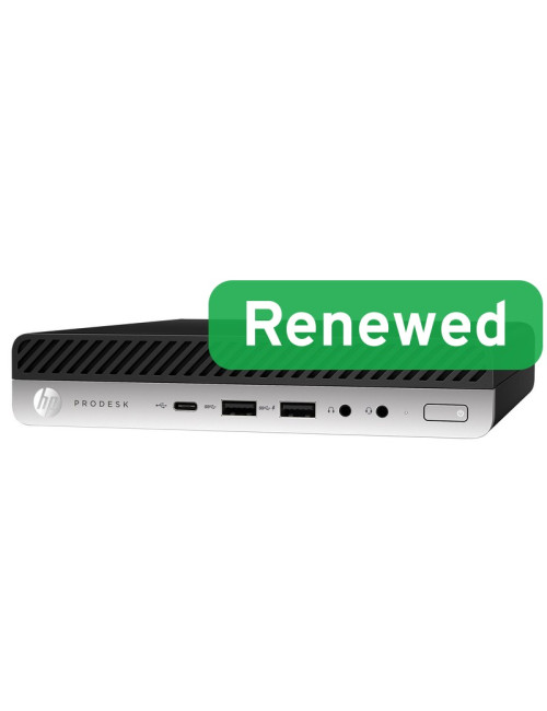 HP Renewed Grade B | ProDesk 600 G5 DM | Intel Core i3 | i3-9100T | 8 GB | NVMe | 128 GB | Intel UHD Graphics 630 | Windows 11 H