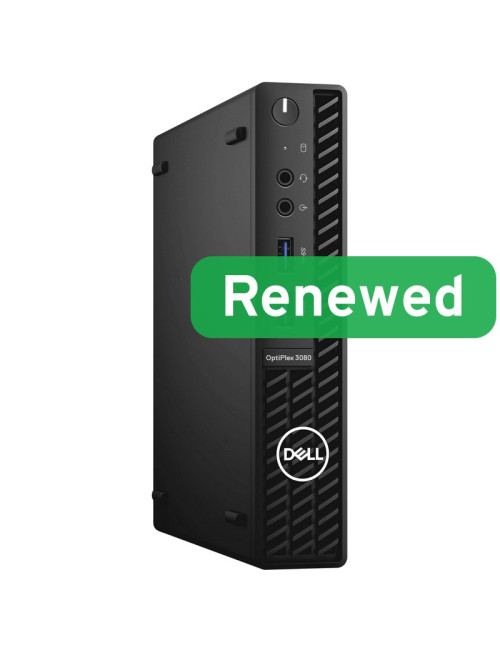 DELL Renewed Grade A | OptiPlex 3080 Micro | Intel Core i5 | i5 10500T | 8 GB | SSD | 256 GB | Intel UHD Graphics 630 | Windows 