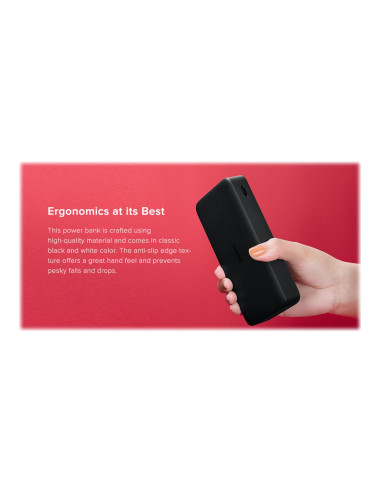 Xiaomi | Redmi Fast Charge Power Bank | 20000 mAh | Black