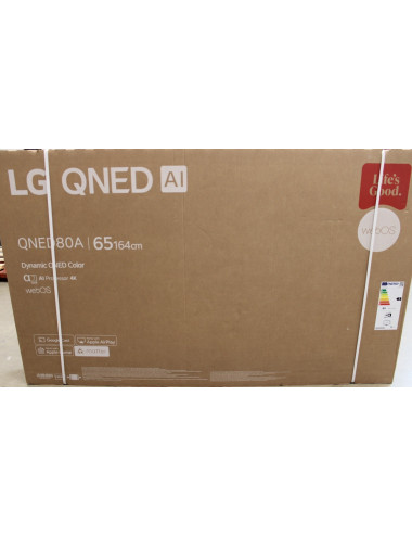 SALE OUT. LG 65QNED80A3A | 65 | Smart TV | webOS | UHD | DAMAGED PACKAGING