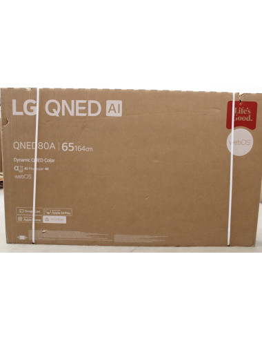SALE OUT. LG 65QNED80A3A | 65 | Smart TV | webOS | UHD | DAMAGED PACKAGING