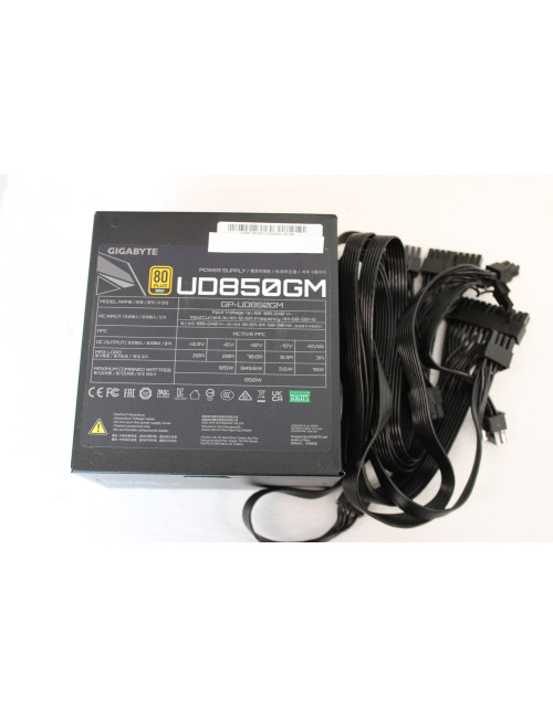 SALE OUT. Gigabyte PSU | GP-UD850GM | 850 W | REFURBISHED, WITHOUT ORIGINAL PACKAGING, MANUAL AND ACCESSORIES