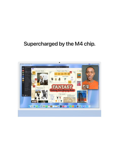 Apple iMac 24 4.5K Retina, Apple M4 10C CPU, 10C GPU/16GB/256GB SSD/Blue/INT | Apple