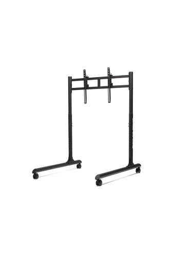 Next Level Racing Floor stand | Round Tube Freestanding Single Monitor Stand | Up to 65 " | Height adjustment, Tilt | Maximum we