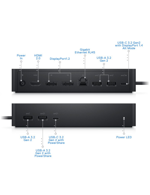 DELL Renewed Dock UD22 130W (PD96W) Used incl. PSU