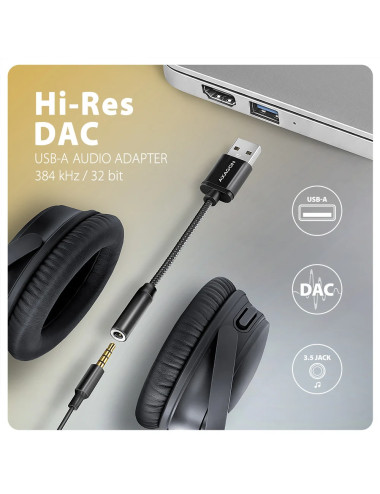 AXAGON ADA-HA USB-A Hi-Res DAC audio adapter