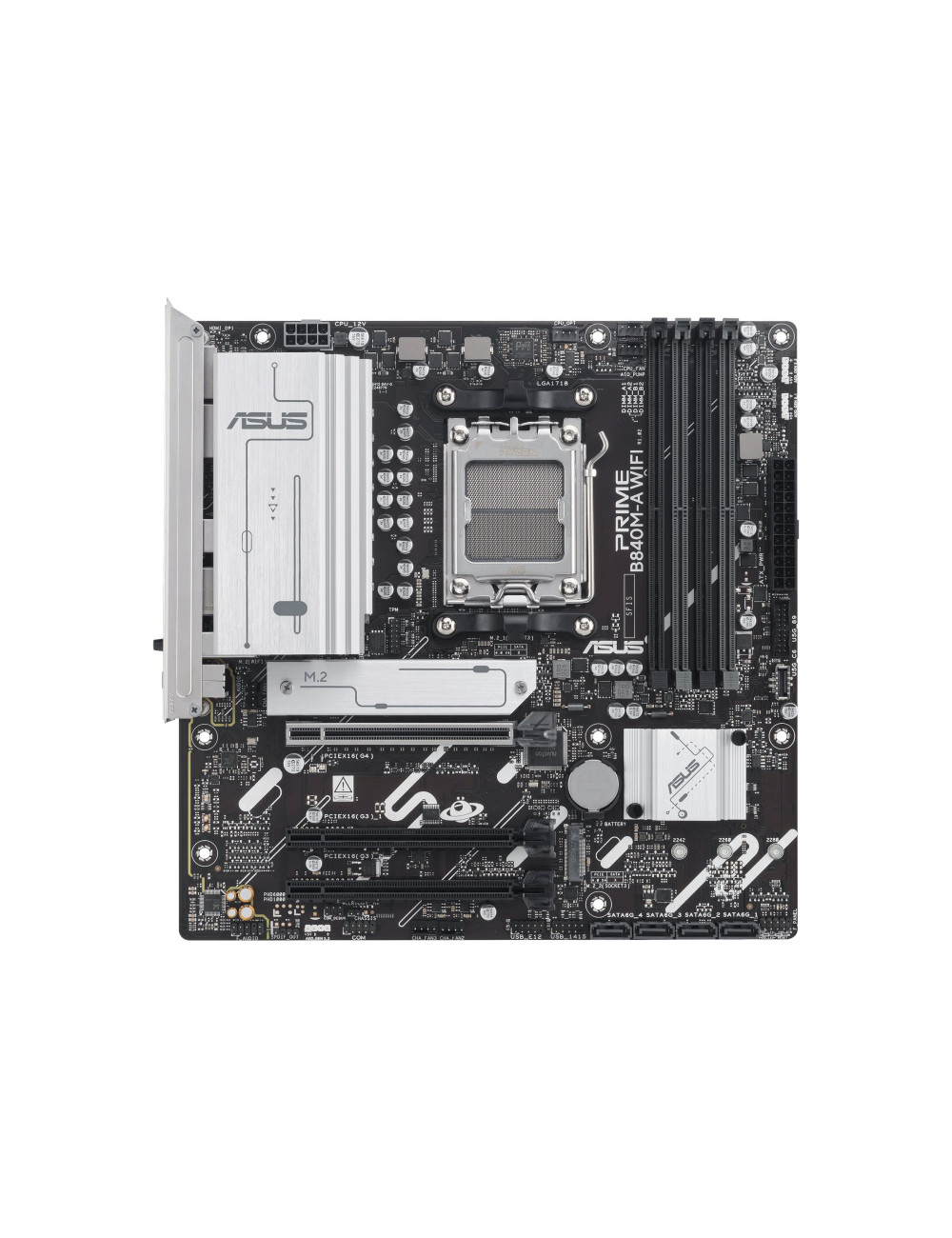 Asus PRIME B840M-A WIFI | Processor family AMD | Processor socket AM5 | DDR5 SDRAM | Supported hard disk drive interfaces SATA, 