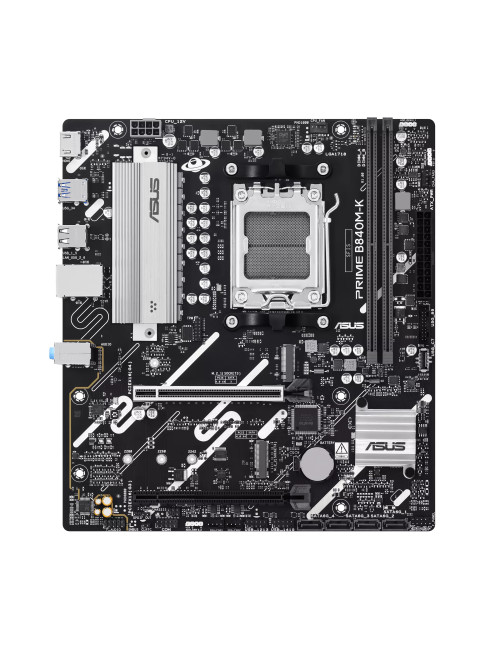 Asus PRIME B840M-K | Processor family AMD | Processor socket AM5 | DDR5 | Supported hard disk drive interfaces SATA, M.2 | Numbe