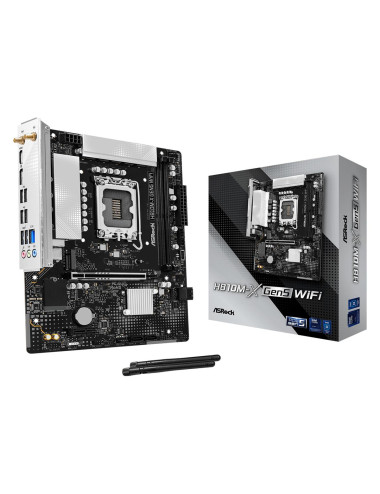 Mainboard|ASROCK|LGA 1851 (Socket V1)|RAM DDR5-SDRAM|2xSlots|H810M-XGEN5WIFI