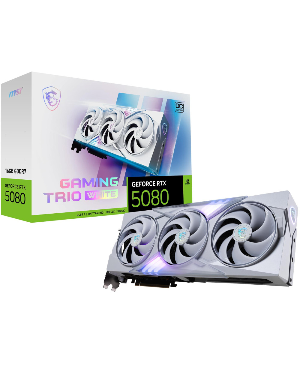 Graphics Card|MSI|NVIDIA GeForce RTX 5080|16 GB|GDDR7|256 bit|PCIE 5.0 16x|Dual Slot Fansink|1xHDMI|3xDisplayPort|508016GGAMTRIO
