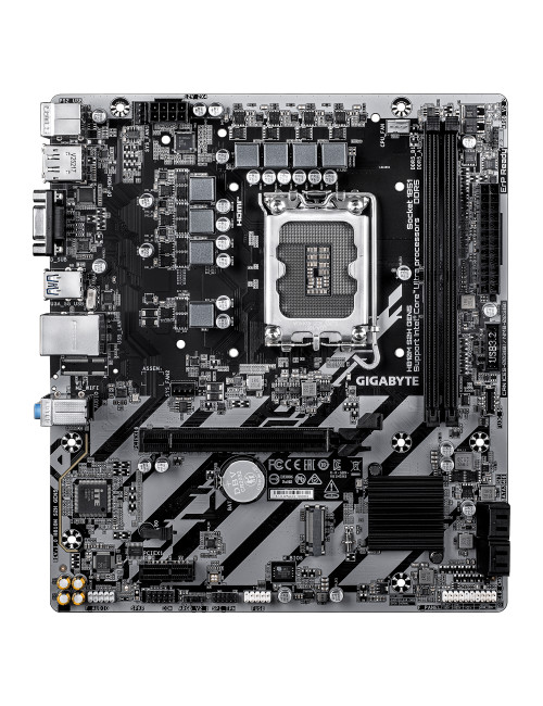 Gigabyte H810M S2H GEN5 | Processor family Intel | Processor socket LGA1851 | DDR5 | Supported hard disk drive interfaces SATA, 