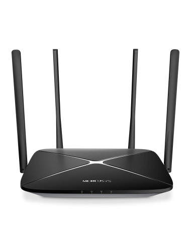 Mercusys AC1200 Wireless Dual Band Gigabit Router AC12G 802.11ac, 300+867 Mbit/s, 10/100/1000 Mbit/s, Ethernet LAN (RJ-45) ports