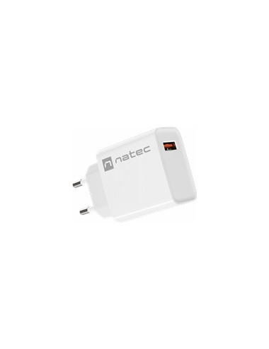 NATEC USB Charger Ribera USB-A 18W white