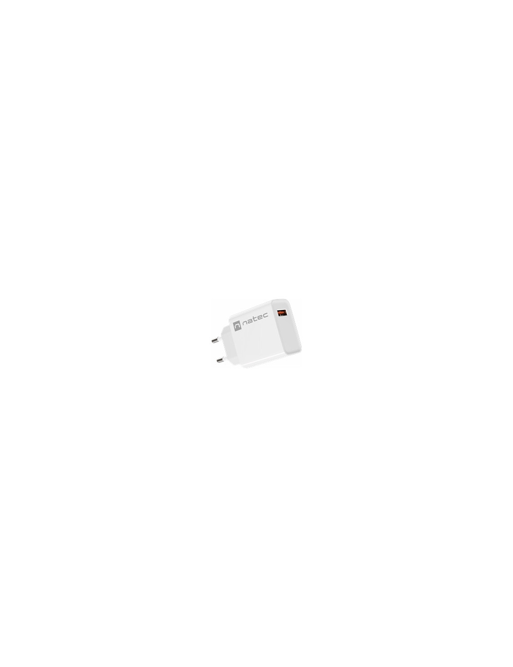 NATEC USB Charger Ribera USB-A 18W white