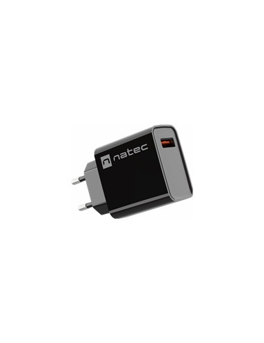 NATEC USB Charger Ribera USB-A 18W black