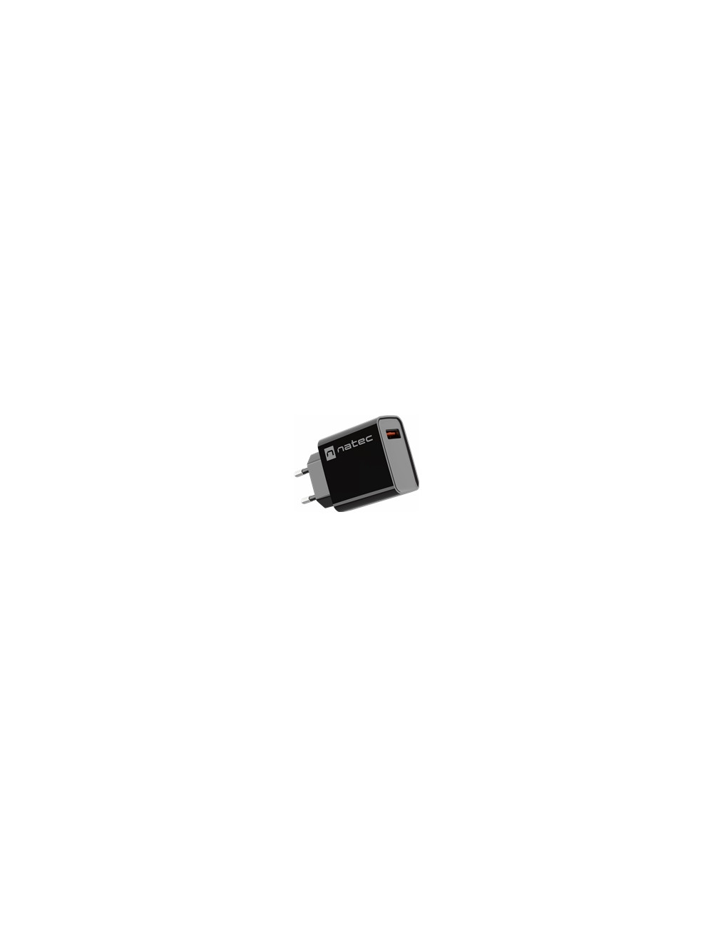 NATEC USB Charger Ribera USB-A 18W black