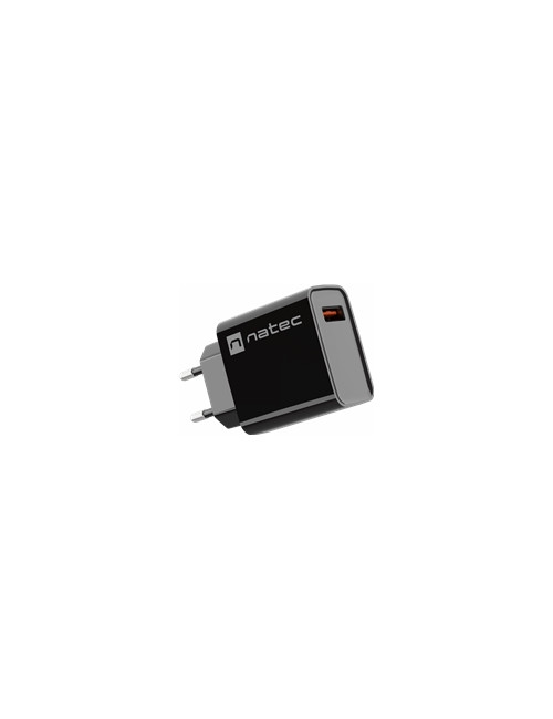NATEC USB Charger Ribera USB-A 18W black