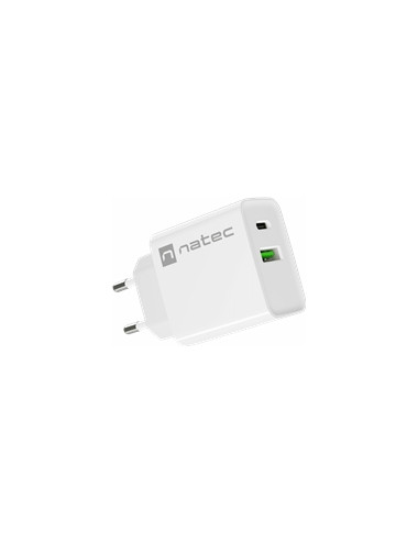 NATEC Charger Ribera USB-A+USB-C PD 20W