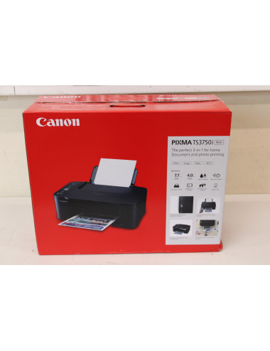 SALE OUT. Canon PIXMA TS3750I | Inkjet | Colour | Multicunction Printer | A4 | Wi-Fi | Black | DAMAGED PACKAGING