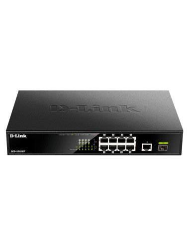 D-Link | 10 Gigabit port Switch with PoE | DGS-1010MP | Unmanaged | Desktop / Rackmount | Gigabit Ethernet (copper) ports quanti