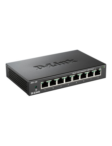 D-Link | Ethernet Switch | DES-108/E | Unmanaged | Desktop | 10/100 Mbps (RJ-45) ports quantity 8 | 60 month(s)