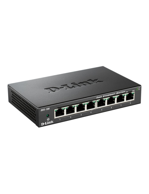D-Link | Ethernet Switch | DES-108/E | Unmanaged | Desktop | 10/100 Mbps (RJ-45) ports quantity 8 | 60 month(s)