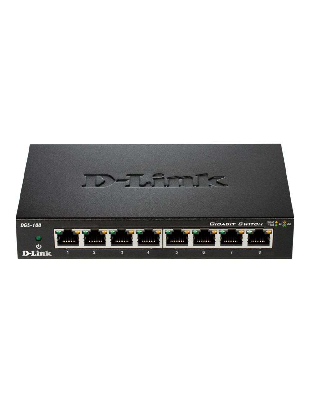 D-Link | Switch | DGS-108/E | Unmanaged | Desktop | Gigabit Ethernet (copper) ports quantity 8 | 60 month(s)