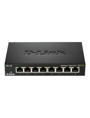 D-Link | Switch | DGS-108/E | Unmanaged | Desktop | Gigabit Ethernet (copper) ports quantity 8 | 60 month(s)