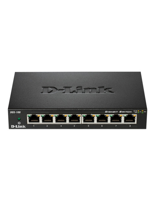 D-Link | Switch | DGS-108/E | Unmanaged | Desktop | Gigabit Ethernet (copper) ports quantity 8 | 60 month(s)