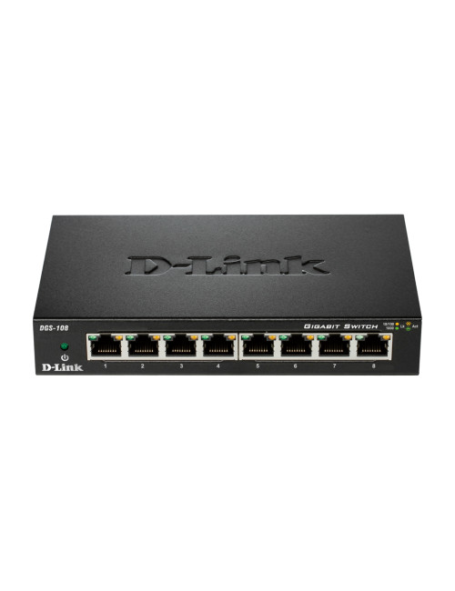 D-Link | Switch | DGS-108/E | Unmanaged | Desktop | Gigabit Ethernet (copper) ports quantity 8 | 60 month(s)
