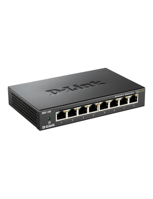 D-Link | Switch | DGS-108/E | Unmanaged | Desktop | Gigabit Ethernet (copper) ports quantity 8 | 60 month(s)