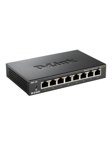 D-Link | Switch | DGS-108/E | Unmanaged | Desktop | Gigabit Ethernet (copper) ports quantity 8 | 60 month(s)