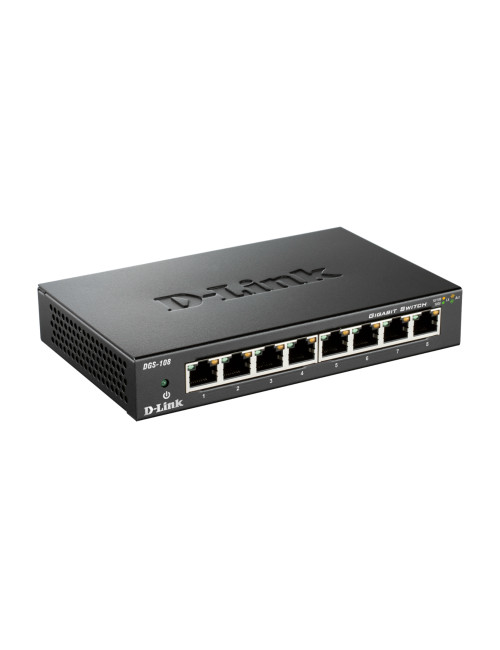D-Link | Switch | DGS-108/E | Unmanaged | Desktop | Gigabit Ethernet (copper) ports quantity 8 | 60 month(s)