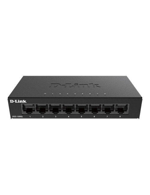 D-Link | Switch | DGS-108GL/E | Unmanaged | Desktop | Gigabit Ethernet (copper) ports quantity 8 | 60 month(s)