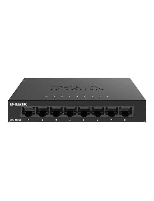 D-Link | Switch | DGS-108GL/E | Unmanaged | Desktop | Gigabit Ethernet (copper) ports quantity 8 | 60 month(s)