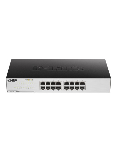 D-Link | 16-Port Gigabit Easy Desktop Switch | GO-SW-16G/E | Unmanaged | Desktop/Rackmountable | 24 month(s)