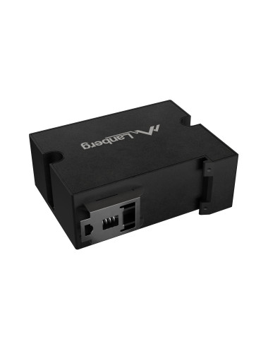 Lanberg Switch PoE Extender 1xIn 3xOut Fast Ethernet Din Rail at 30W metal clips | DIN-FE4-AT-30W